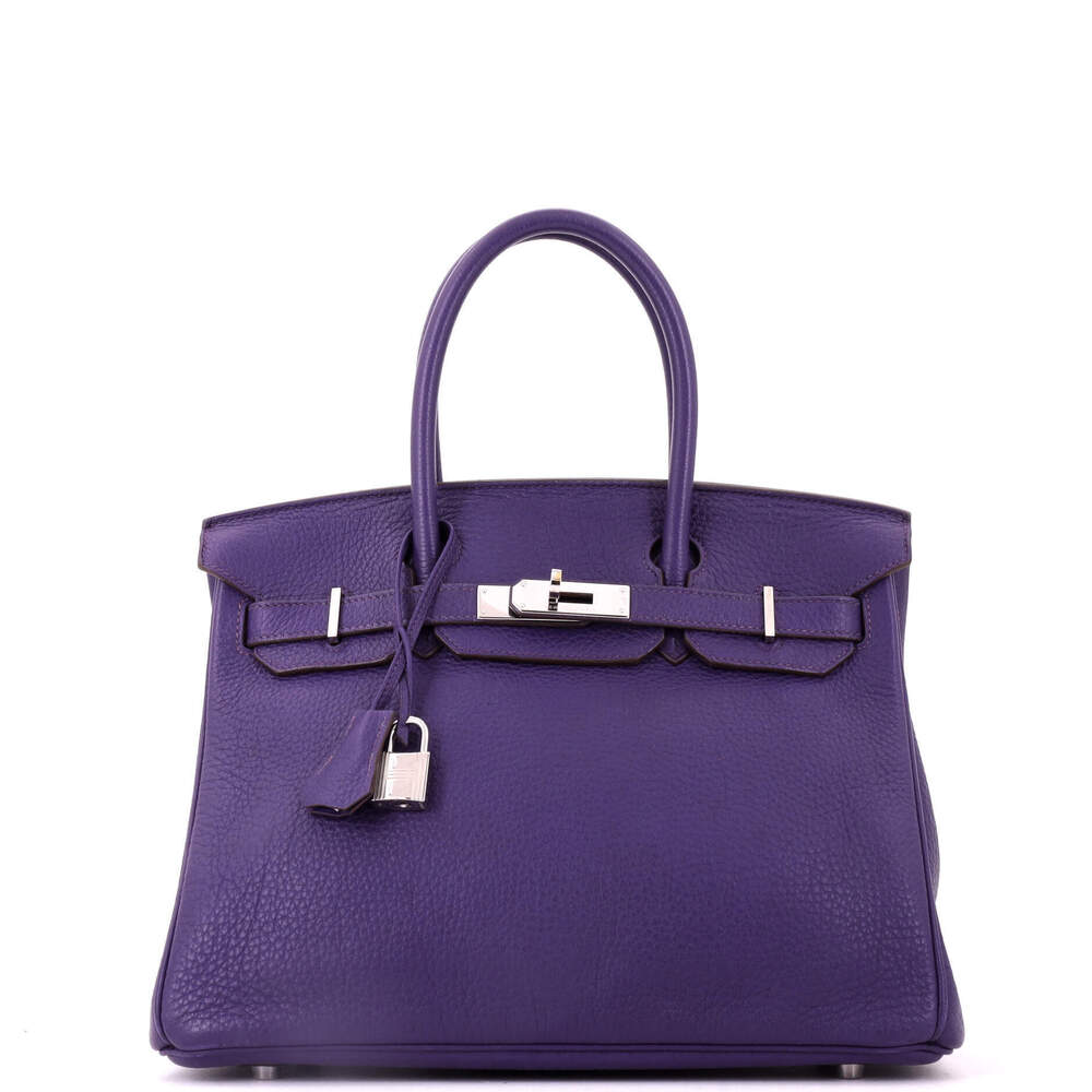 Hermes Birkin 30 Purple Togo with Palladium Hardware